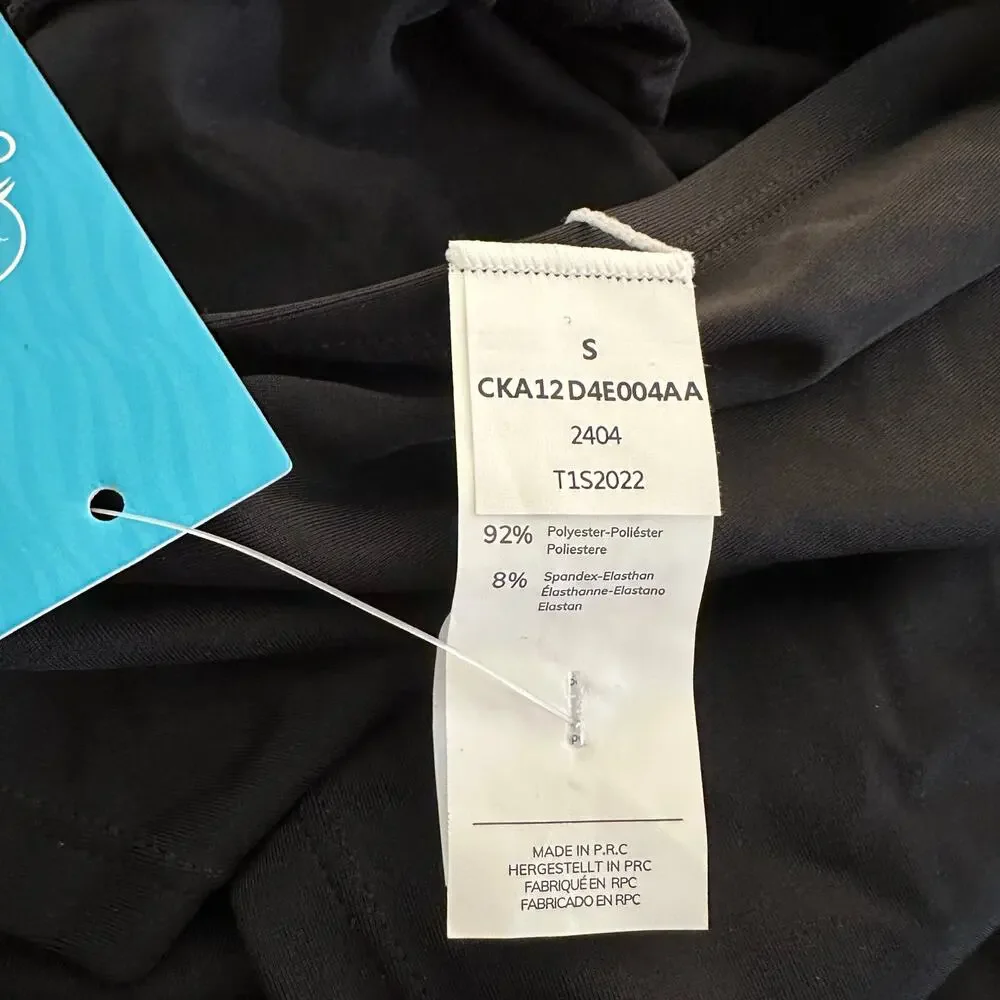 Cupshe Women's Black Halter Tankini Top Size S - NWT